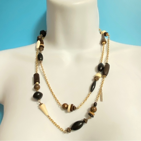 CASUAL CORNER Over-the-Head Boho Style Bead Necklace - Picture 3 of 6